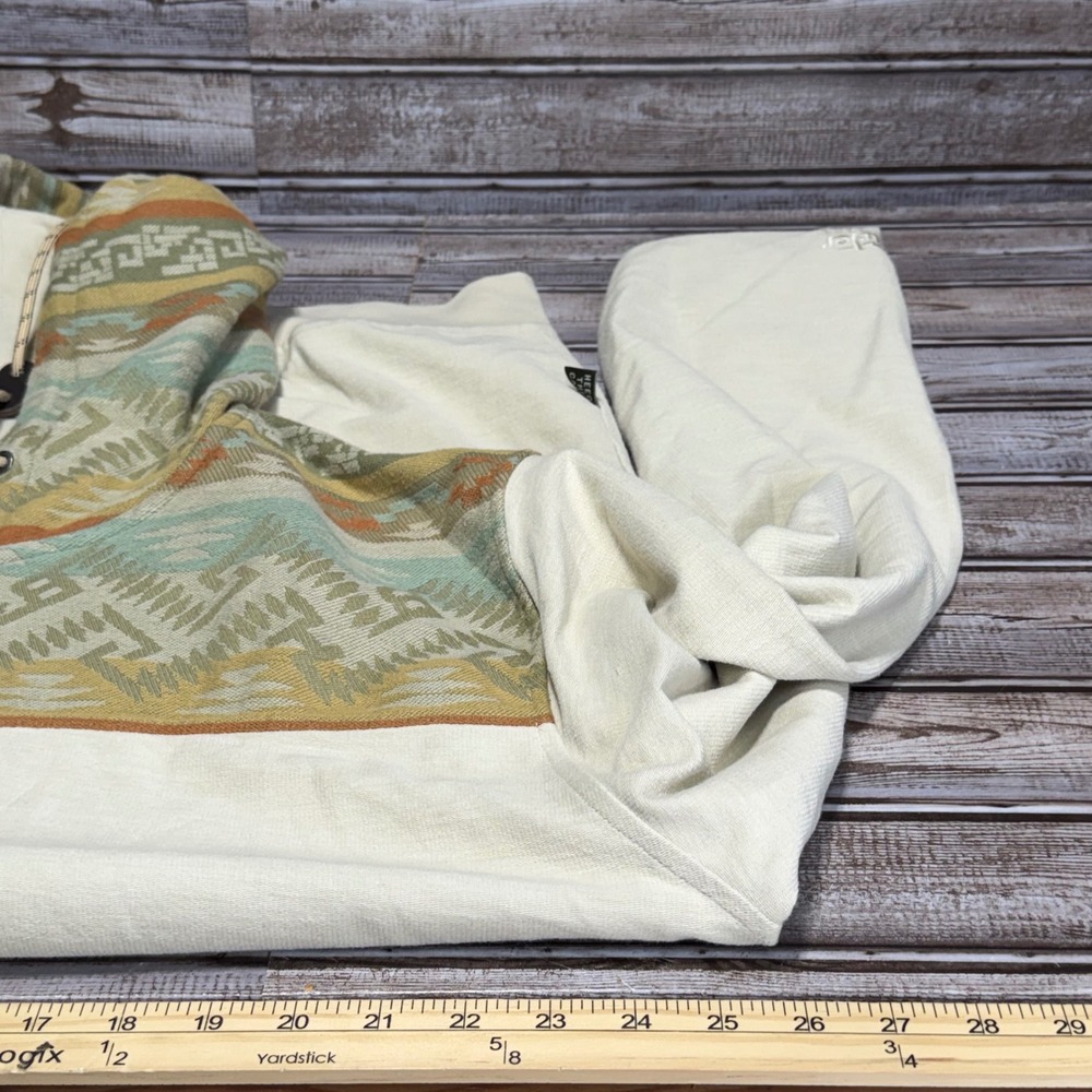 Howler Bros Shaman Hoodie Mens XXL Cream Southwestern Jacquard Full Zip Jacket - Picture 5 of 6